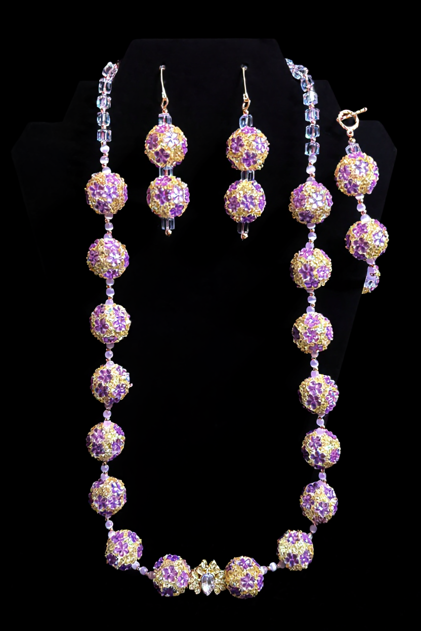 Big Bead Energy – “Violet Sunburst Set”