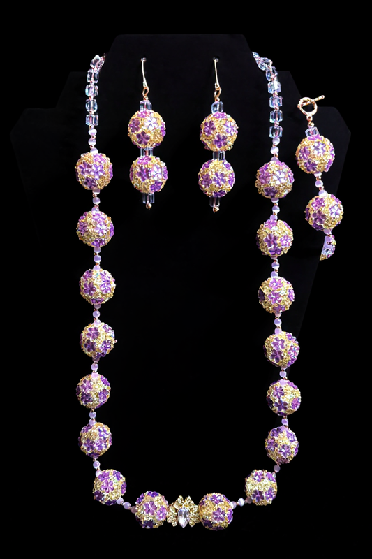 Big Bead Energy – “Violet Sunburst Set”