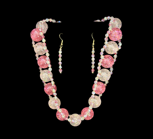 "Pink, sparkle, power — this set turns cute into commanding. 💗✨ #BigBeadEnergy"