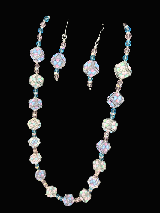 "Pastel power, crystal fire — this set doesn’t whisper, it shouts: I’m here, I’m bold, and I own the room. 💥