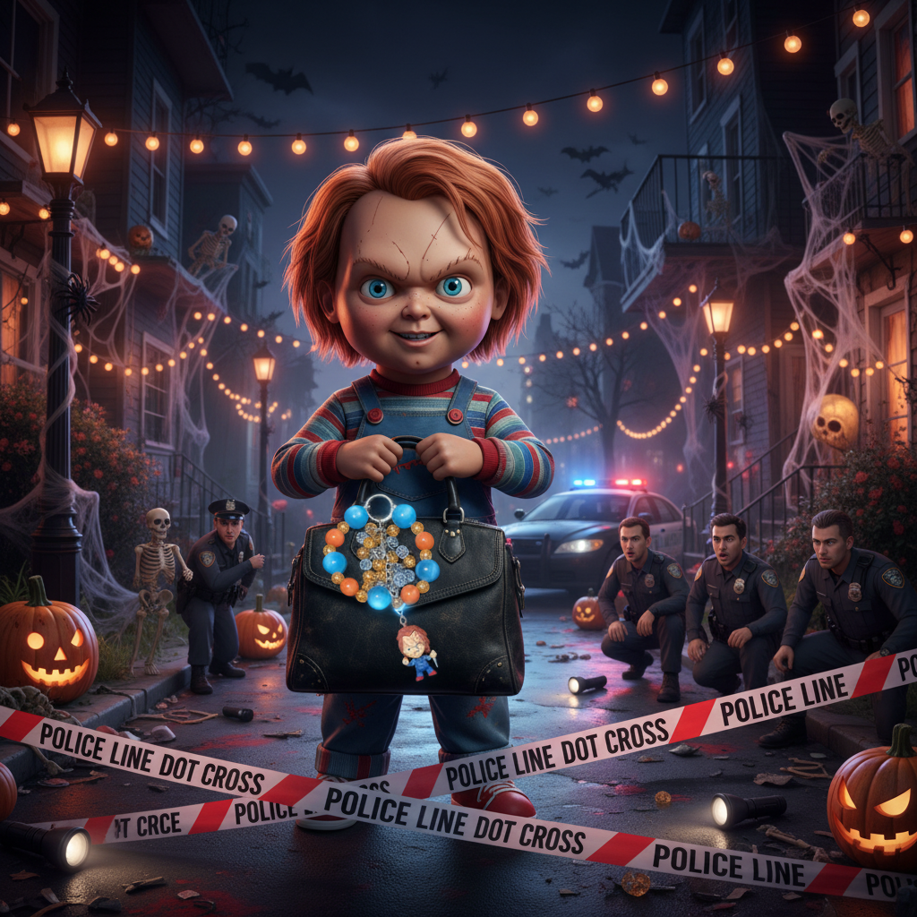 This Halloween bag charm is killer energy — literally.