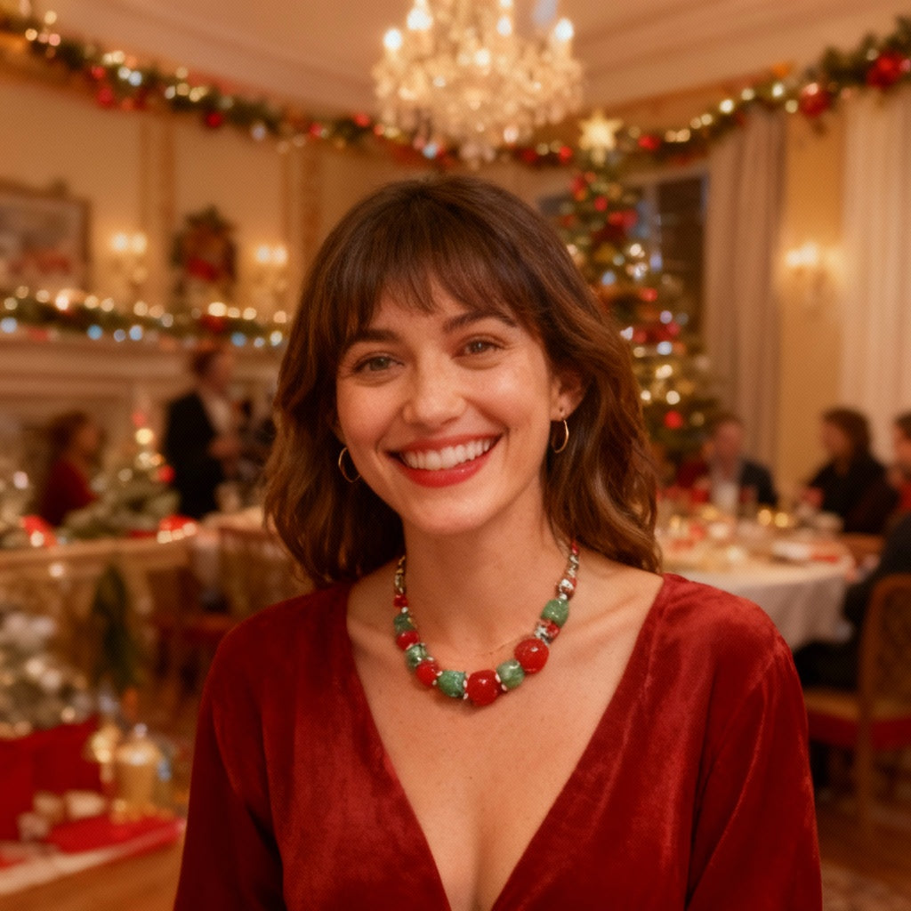 This necklace is pure holiday power, baby. 🎄💥