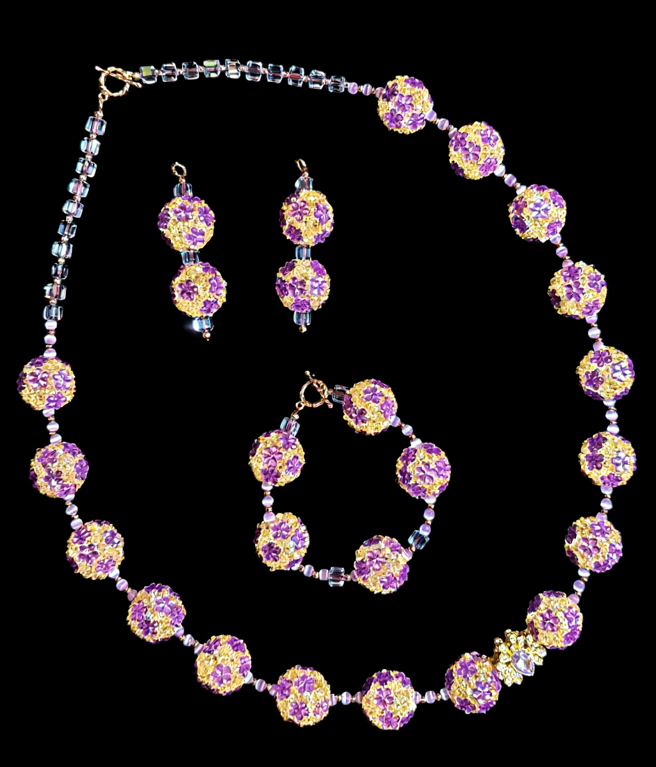 Big Bead Energy – “Violet Sunburst Set”